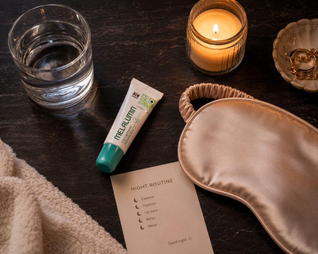Best nighttime lip care routine for dark lips