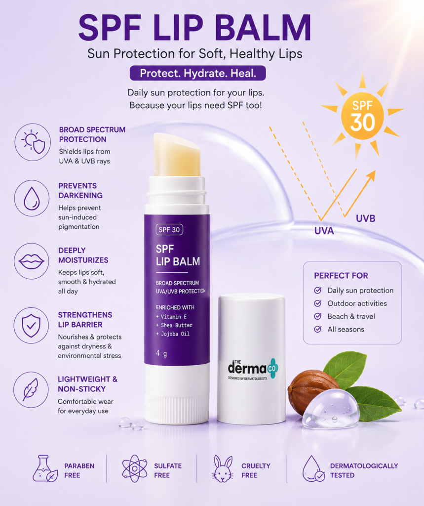 Kojic Acid Vs Alpha Arbutin: Which Is Better For Lip Hyperpigmentation? 5 The Derma Co Kojic Acid Lip Balm SPF30 PA++