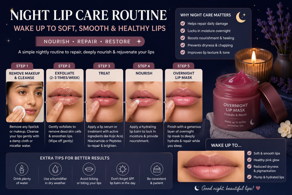 The Ultimate Guide To Dark &Amp; Pigmented Lips: Causes, Treatments, And Prevention 5 Night lip care routine for dry lips
