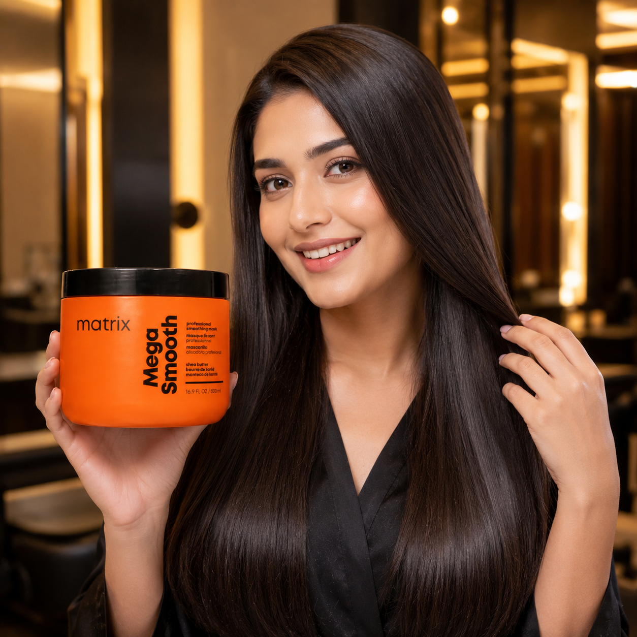 Matrix Mega Smooth Hair Mask 500Ml 2 Beauty glow and smoothing elegance