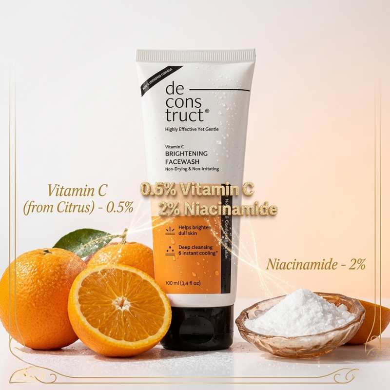 Deconstruct Vitamin C Face Wash | Brightens Dull Skin &Amp; Reduce Dark Spots 3 Deconstruct Vitamin C Brightening Face Wash