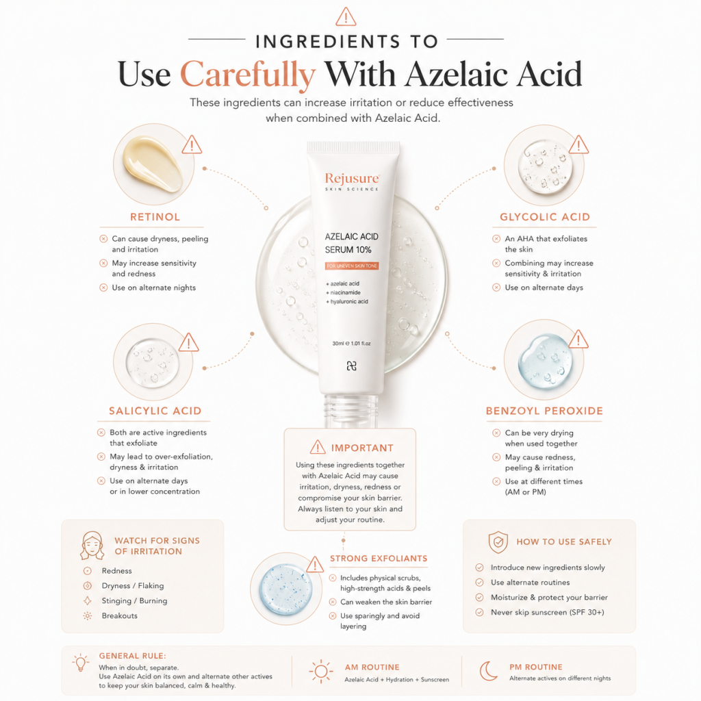 Azelaic Acid For Hyperpigmentation &Amp; Dark Spots: দাগহীন ও উজ্জ্বল ত্বকের জন্য একটি কার্যকর সমাধান 7 Retinol glycolic acid salicylic acid and azelaic acid infographic