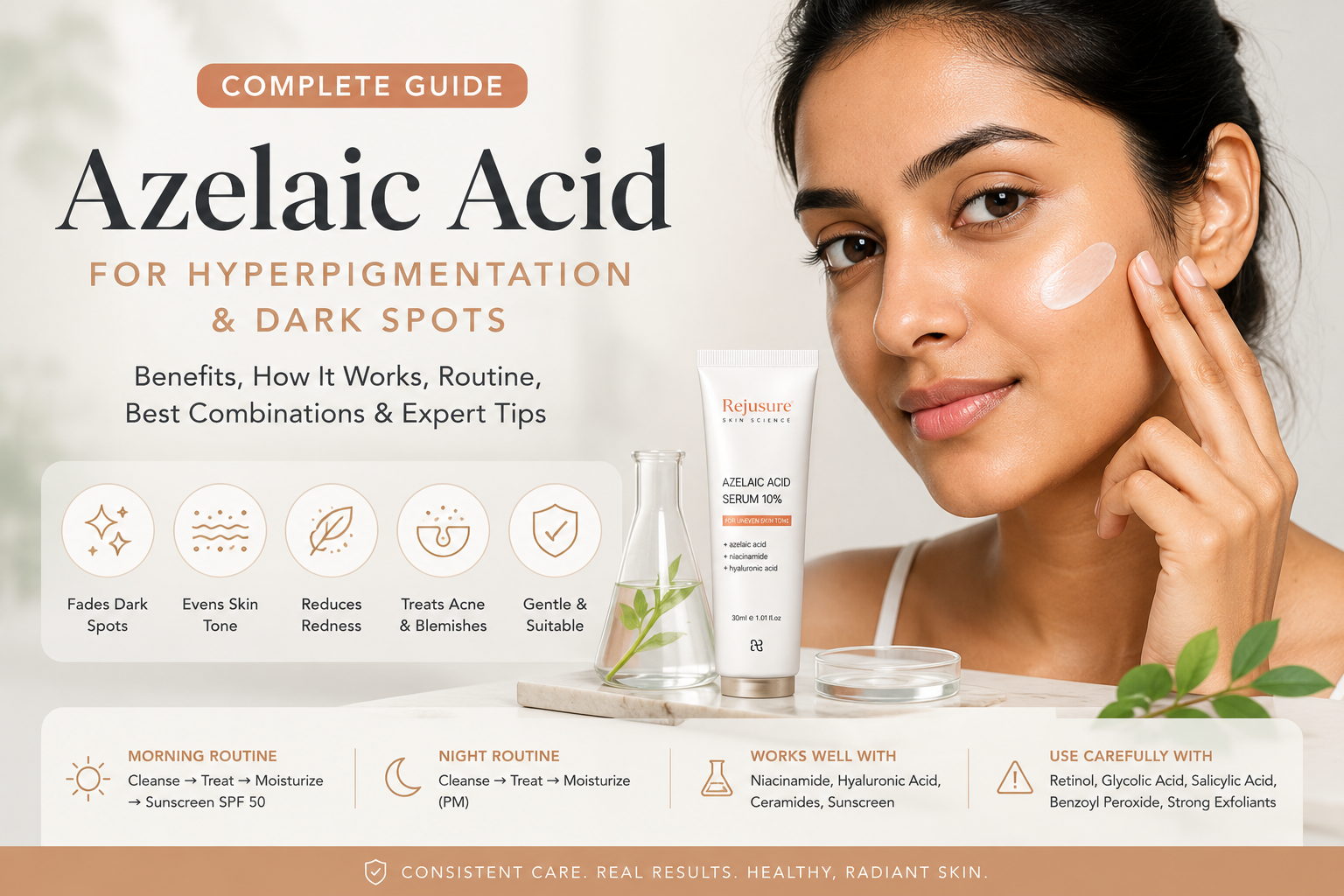 Azelaic Acid For Hyperpigmentation &Amp; Dark Spots: দাগহীন ও উজ্জ্বল ত্বকের জন্য একটি কার্যকর সমাধান 1 Azelaic acid guide for brighter skin