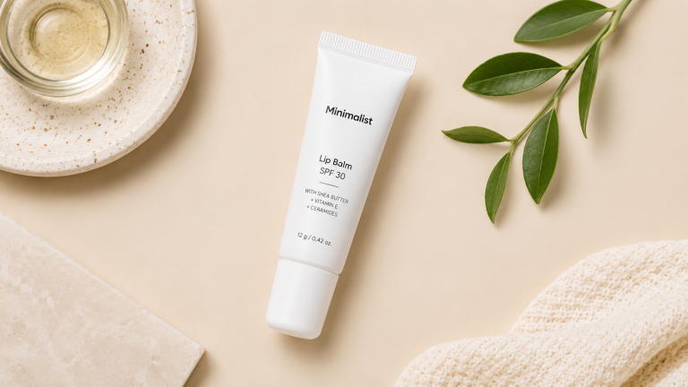 Minimalist L-Ascorbic Acid 8% Lip Treatment Balm guide for dry and pigmented lips