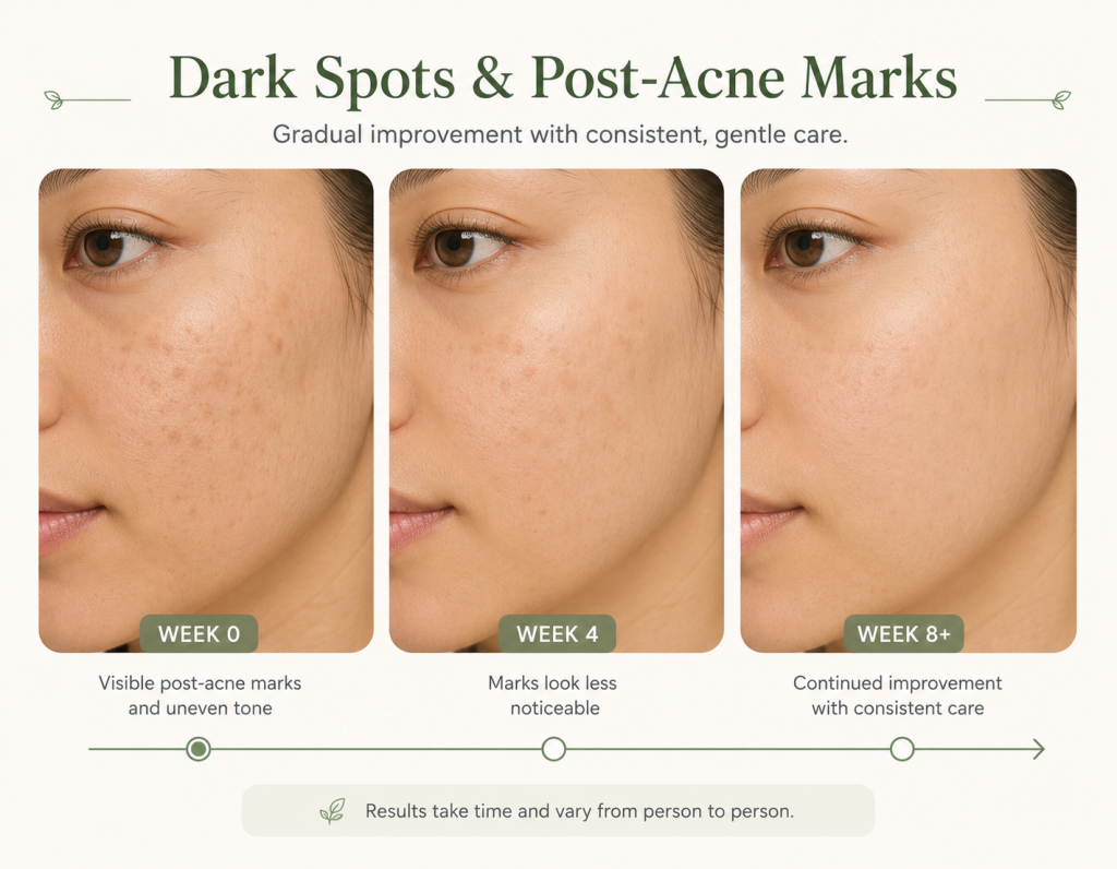  Azelaic acid skincare illustration for dark spots and post acne marks