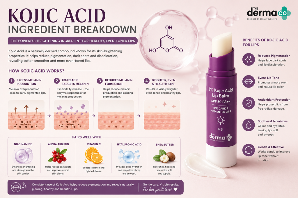 The Ultimate Guide To Dark &Amp; Pigmented Lips: Causes, Treatments, And Prevention 3 Kojic acid lip balm for pigmented lips
