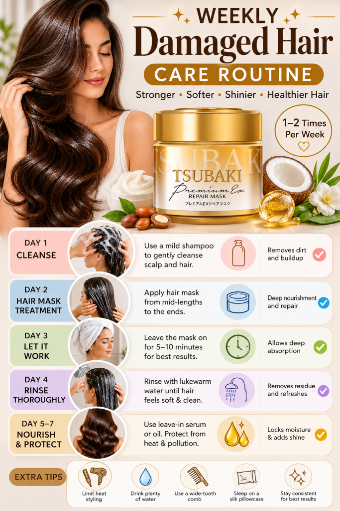 Damaged Hair এর জন্য Best Hair Mask: Complete Repair Guide 5 How to use hair mask for damaged hair step by step