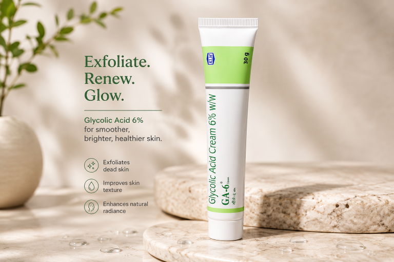KLM Laboratories GA-6 Glycolic Acid Cream 6% w/w 30g