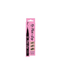W7 Flick & Grip 2 in 1 Adhesive Eyeliner - Black 1ml