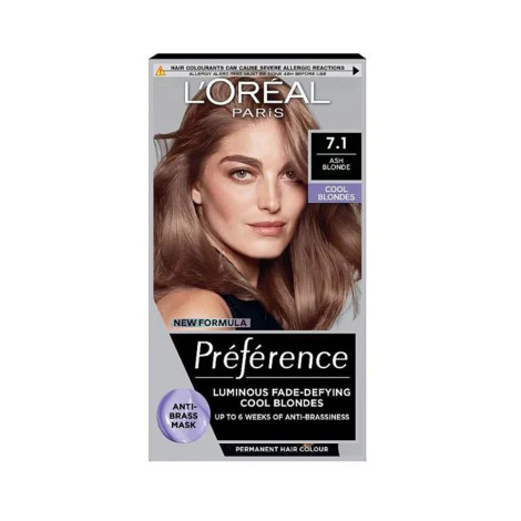 L'Oreal Hair Color Preference 7.1 Ash Blonde 1 L'Oreal Hair Color Preference 7.1 Ash Blonde