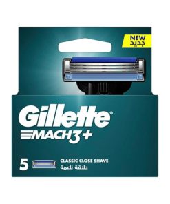 Gillette Mach3+ Classic Close Shave Razor Cartridges 5pcs