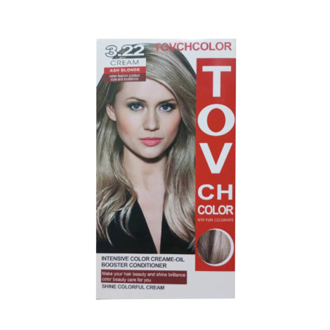 Tovch Hair Color - 3.22 Ash Blonde 1 Tovch Hair color - 3.22 Ash Blonde
