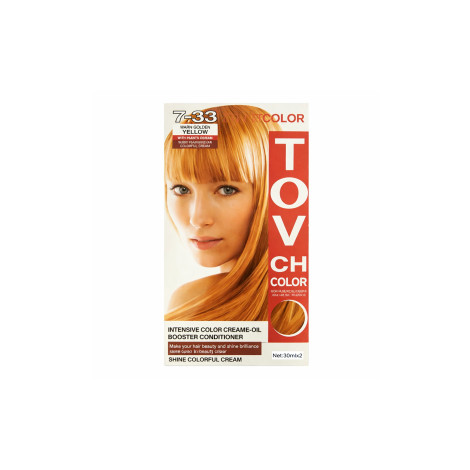 Tovch Hair Color 30Ml*2 - 7.33 Gold Yellow 1 Tovch Hair color 30ml*2 - 7.33 Gold Yellow