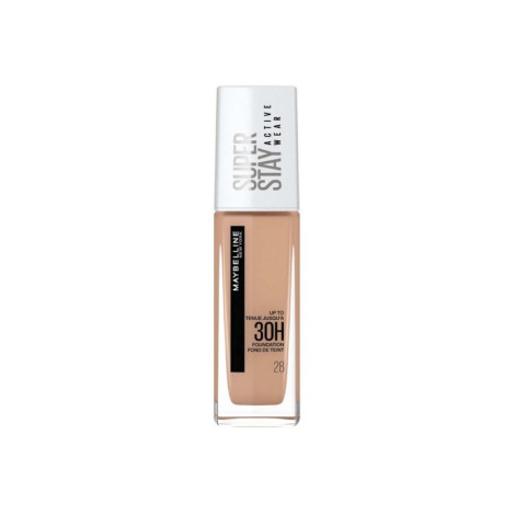 Maybelline Super Stay Active Wear Foundation 30H- 28 Soft Beige 1 Maybelline Super Stay Active Wear Foundation 30H 28 Soft Beige bottle