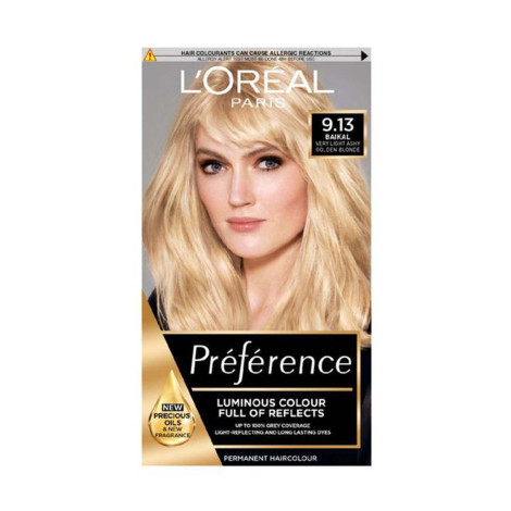 Loreal Hair Color Preference - 9.13 Baikal Very Light Ash Golden Blonde 1 Loreal Hair Color Preference - 9.13 Baikal Very Light ASH Golden Blonde