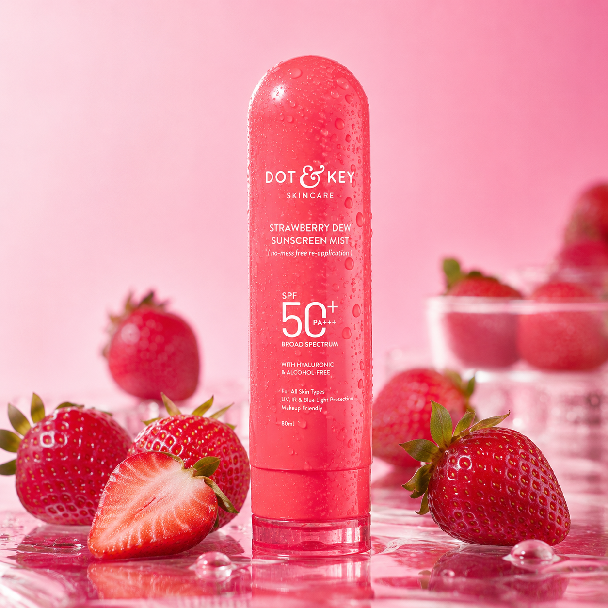 Dot &Amp; Key Strawberry Sunscreen Face Mist In-Vivo Tested Spf 50+ Pa+++ 1 Dot & Key Strawberry Sunscreen Face Mist SPF 50+ PA+++ Bangladesh