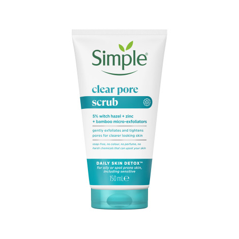 Simple Daily Skin Clear Pore Facial Scrub 150Ml 1 Simple Daily Skin Clear Pore Facial Scrub 150ml