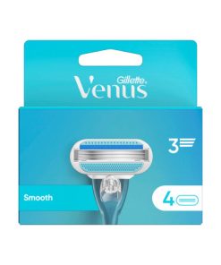 Gillette Venus Smooth 3 Razor Blades, 4 Cartridges