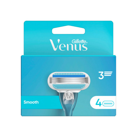 Gillette Venus Smooth 3 Razor Blades, 4 Cartridges 1 Gillette Venus Smooth 3 Razor Blades, 4 Cartridges