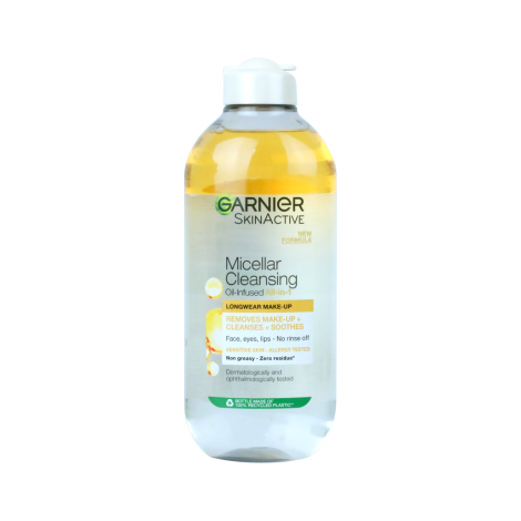 Garnier Skin Active All-In-1 Micellar Cleansing Water In Oil 400Ml 1 Garnier Skin Active All-in-1 Micellar Cleansing Water in Oil 400ml