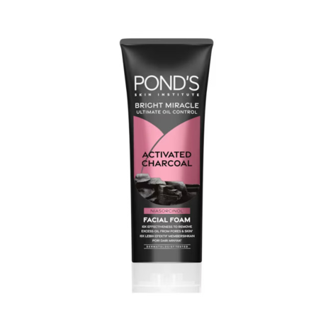Pond'S Bright Miracle Ultimate Oil Control Activated Charcoal Facial Foam 100G 1 Pond's Bright Miracle Ultimate Oil Control Activated Charcoal Facial Foam 100g