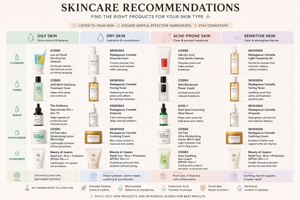 Korean skincare for oily dry sensitive and acne-prone skin Bangladesh 