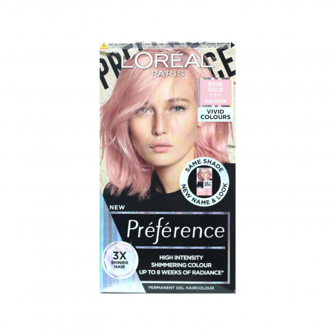 Loreal Hair Color Preference - 9.213 Rose Gold 1 Loreal Hair Color Preference - 9.213 Rose Gold