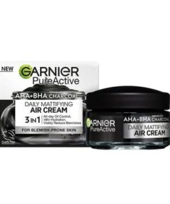 Garnier PureActive AHA + BHA Charcoal Daily Mattifying 3 in1 Air Cream 50ml