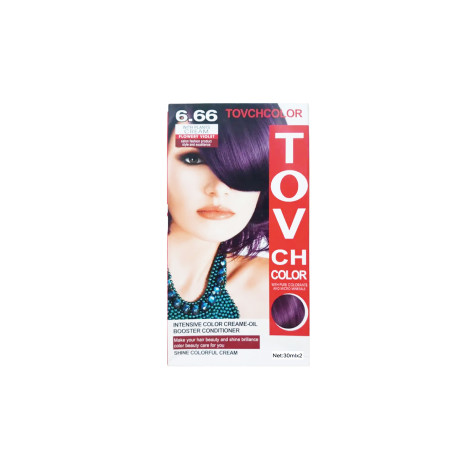 Tovch Hair Color 30Ml*2 - 6.66 Flowery Violet 1 Tovch Hair color 30ml*2 - 6.66 Flowery Violet