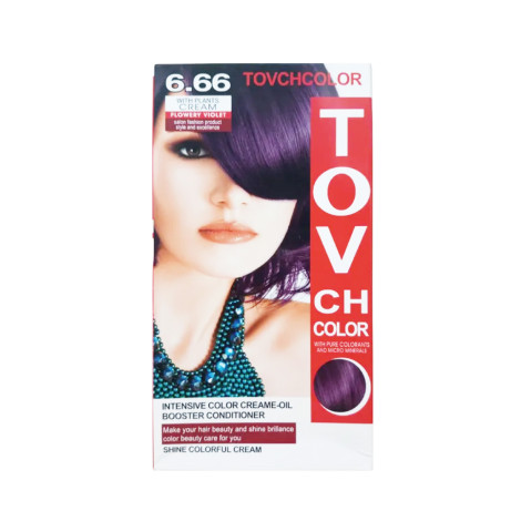 Tovch Hair Color - 6.66 Flowery Violet 1 Tovch Hair color - 6.66 Flowery Violet