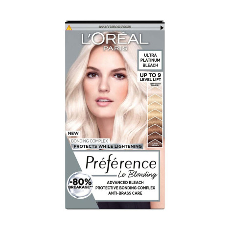 Loreal Hair Color Preference - Bleach Ultra Platinum 1 Loreal Hair Color Preference - Bleach Ultra Platinum