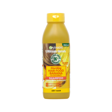 Garnier Ultimate Blends Hair Food Banana Shampoo 350Ml 1 Garnier Ultimate Blends Hair Food Banana Shampoo 350ml