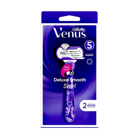 Gillette Venus Flexi Ball Deluxe Smooth Swirl Razor 2 Blades 1 Gillette Venus Flexi Ball Deluxe Smooth Swirl Razor 2 Blades