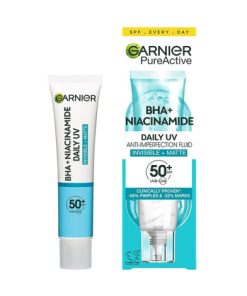 Garnier PureActive BHA+ Niacinamide Daily UV SPF50+ Anti Blemish Fluid 40ml