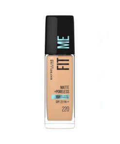 Maybelline Fit Me Matte Poreless 16H Oil Control Foundation 220 Natural Beige bottle