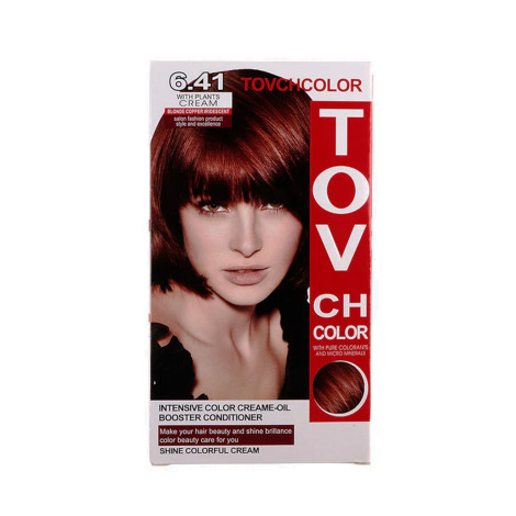 Tovch Hair Color - 6.41 Blonde Copper Iridescent 1 Tovch Hair color - 6.41 Blonde Copper Iridescent