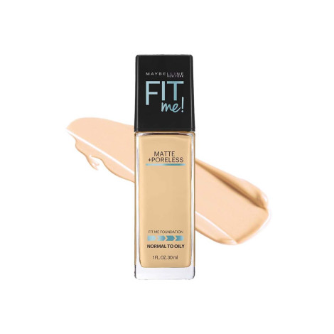 Maybelline Fit Me Matte Poreless Foundation - 120 Sun Beige 1 Maybelline Fit Me Matte Poreless Foundation 120 Sun Beige bottle