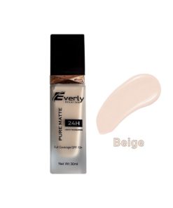 Everly Pure Matte Full Coverage Liquid Foundation 24H SPF15