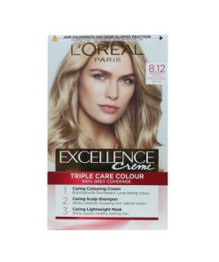 Loreal Hair Colour Excellence - 8.12 Natural Frosted Beige Blonde