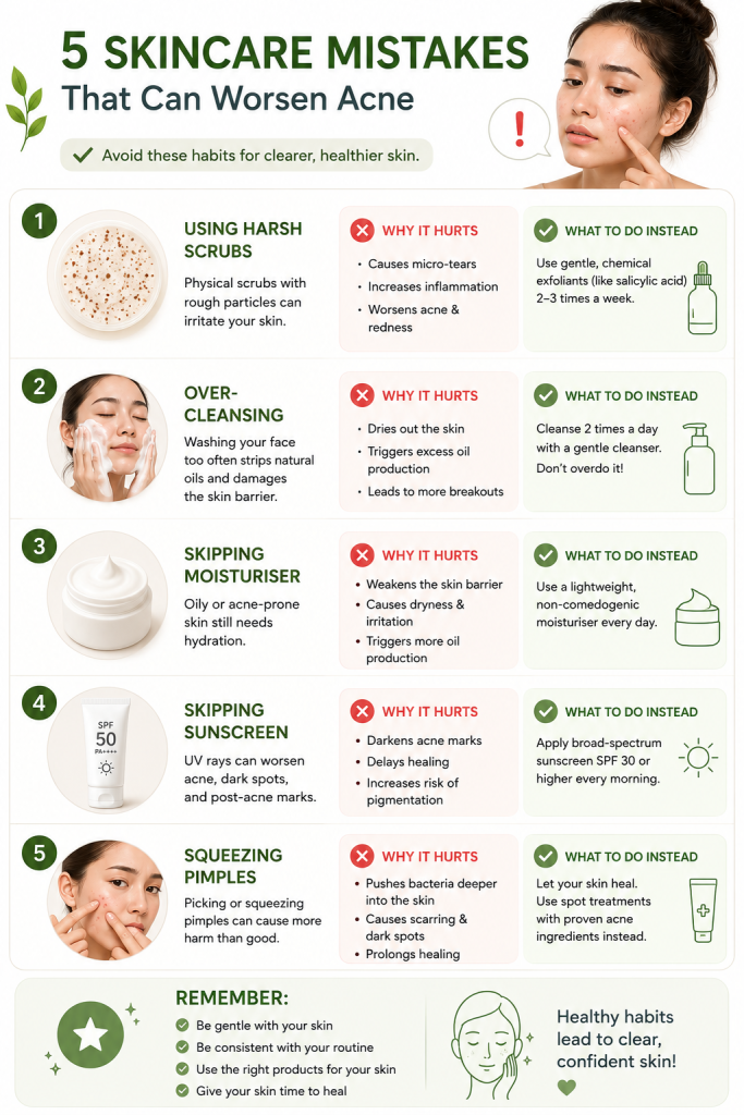 Acne-Prone Skin Routine Bd: Simple Skincare Routine For Pimples And Breakouts 6 Common acne skincare mistakes to avoid