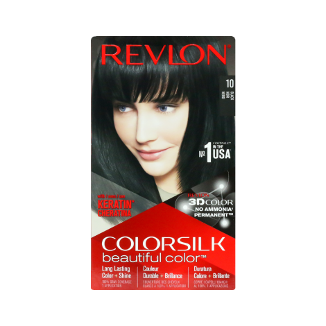 Revlon Colorsilk Beautiful Hair Color - 10 Black 1 Revlon Colorsilk Beautiful Hair Color - 10 Black