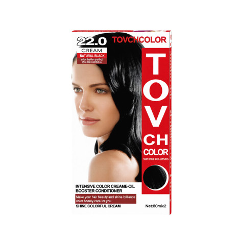 Tovch Hair Color - 22.0 Natural Black 1 Tovch Hair color - 22.0 Natural Black