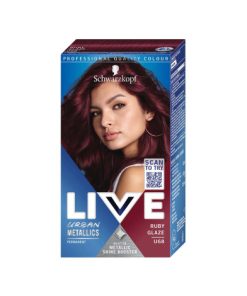 Schwarzkopf Live Urban Metallics Hair Colour - U68 Ruby Glaze