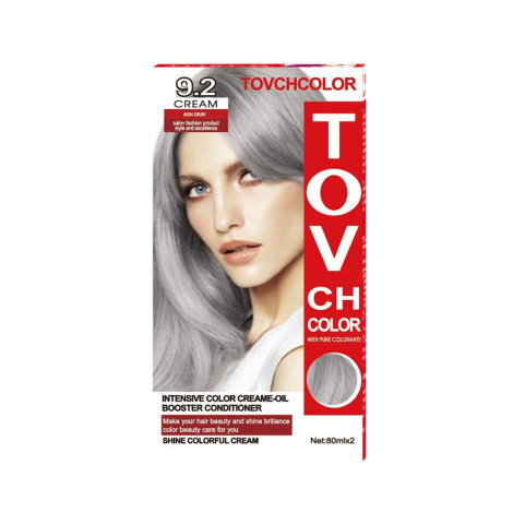 Tovch Hair Color - 9.2 Ash Gray 1 Tovch Hair color - 9.2 Ash Gray