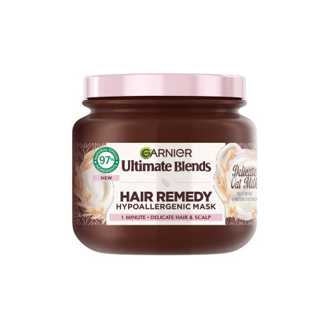 Garnier Ultimate Blends Delicate Oat Milk Hair Remedy Hypoallergenic Mask 340Ml 1 Garnier Ultimate Blends Delicate Oat Milk Hair Remedy Hypoallergenic Mask 340ml
