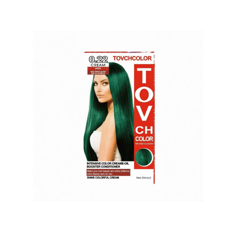 Tovch Hair Color 30Ml*2 - 0.22 Green 1 Tovch Hair color 30ml*2 - 0.22 Green