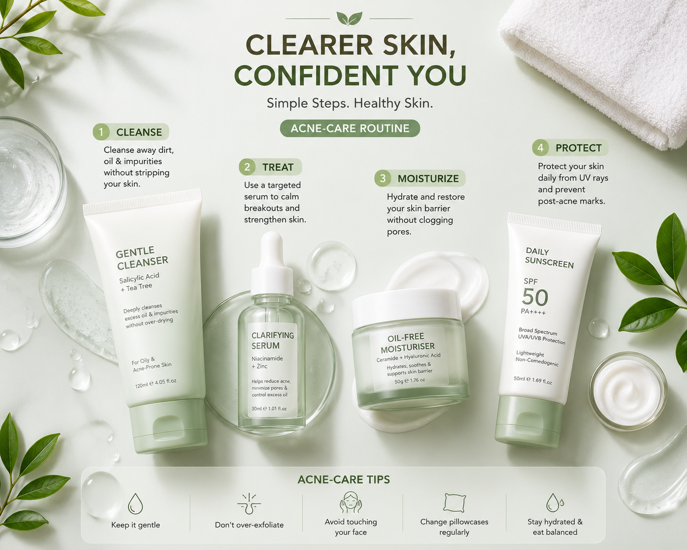 Acne-Prone Skin Routine Bd: Simple Skincare Routine For Pimples And Breakouts 1 Acne-Prone Skin Routine BD for pimples and breakouts
