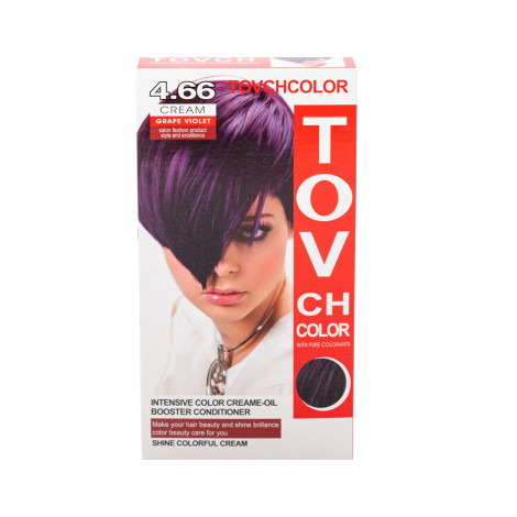 Tovch Hair Color - 4.66 Grape Violet 1 Tovch Hair color - 4.66 Grape Violet