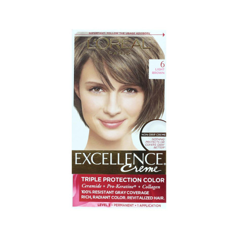 Loreal Hair Colour Excellence - 6 Light Brown 1 Loreal Hair Colour Excellence - 6 Light Brown