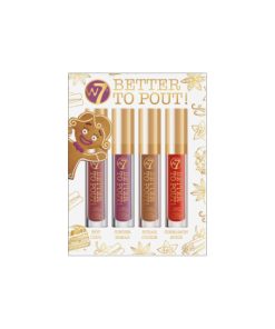 W7 Better To Pout Liquid Lipstick Set 4pc